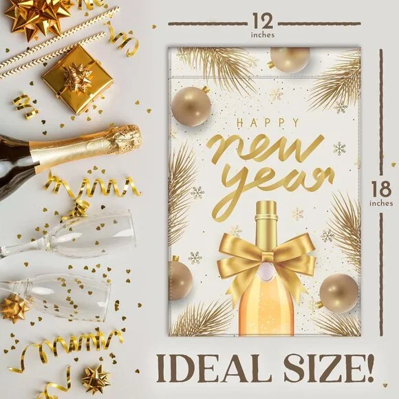 12 Pack Holiday Garden Flag Set with Anti-Wind Clip and Stopper - Picture 3 of 7